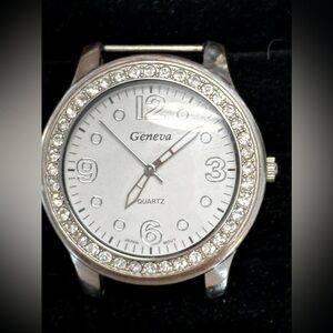 Geneva Quarts Bling Watch Face